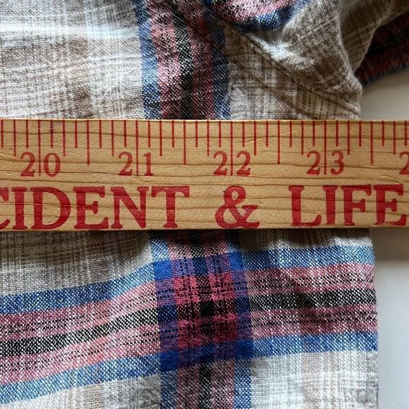 Fat Face Plaid Short Sleeve Button Up Sz. XL - Picture 7 of 8